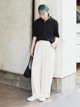 「CLANE（クラネ）のアイテム」を使った、AYAさん（レディース・162cm）の夏コーディネート