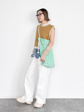 「SIPULI（シプリ）のアイテム」を使った、AYAさん（骨格ウェーブ・レディース・162cm）の夏コーディネート