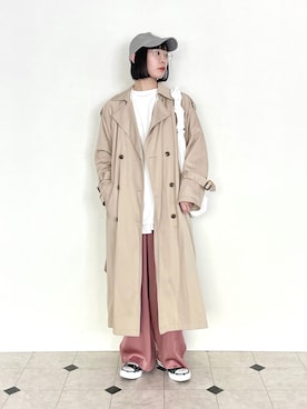 「index（インデックス）のアイテム（ジャケット/アウター）」を使った、AYAさん（レディース・162cm）の春コーディネート