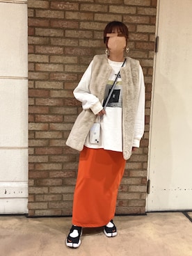 「Discoat」｜「アイテム（サンダル）」を使った、Kiiさん（レディース・162cm）の秋コーディネート