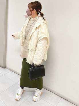 「classicalelf（クラシカルエルフ）のアイテム（ブルゾン）」を使った、Kiiさん（レディース・162cm）の冬コーディネート