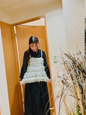 「LILY BROWN（リリーブラウン）のアイテム（キャミソール）」を使った、LULUさん（レディース・163cm）の秋コーディネート