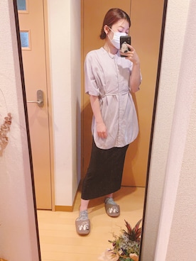 「BEAMS（ビームス）のアイテム（ピアス（両耳用））」を使った、LULUさん（レディース・163cm）の秋コーディネート