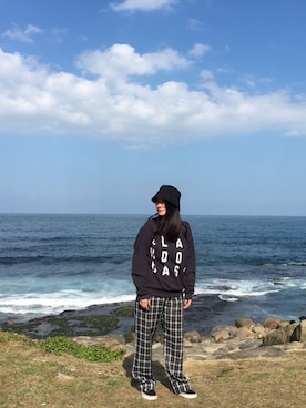 「VANS（バンズ）のアイテム（その他）」を使った、c.s.y.さん（レディース・154cm）の春コーディネート