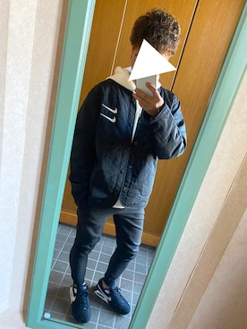 「アイテム（ブルゾン）」を使った、たくやさん（メンズ・166cm・30代）の冬コーディネート