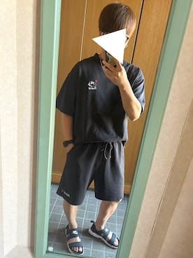 「アイテム（セットアップ）」を使った、たくやさん（メンズ・166cm）の夏コーディネート
