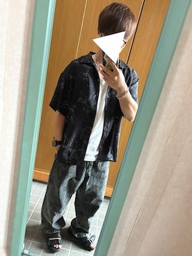 「アイテム（デニムパンツ）」を使った、たくやさん（メンズ・166cm・30代）の夏コーディネート
