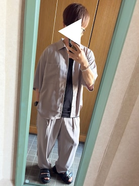 「アイテム（セットアップ）」を使った、たくやさん（メンズ・166cm・30代）の秋コーディネート