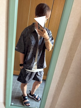 「Champion（チャンピオン）のアイテム」を使った、たくやさん（メンズ・166cm）の夏コーディネート