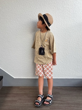 「VANS(バンズ)のアイテム」を使った、P×Kさん(キッズ・121cm)の夏コーディネート