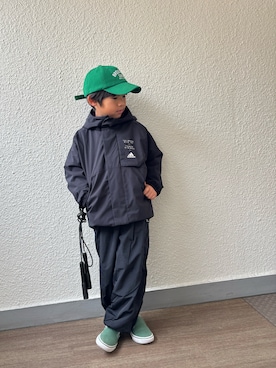 「b・ROOM（ビールーム）のアイテム」を使った、P×Kさん（キッズ・110cm）の冬コーディネート