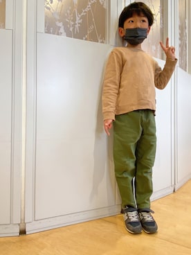 「ZERO standerd（ゼロスタンダード）のアイテム」を使った、P×Kさん（キッズ・110cm）の春コーディネート