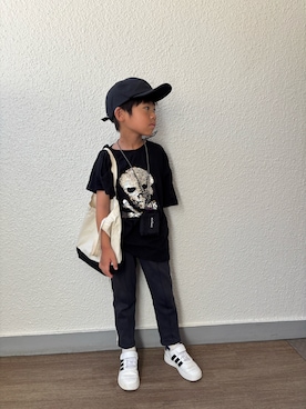 「スパンコール」｜「アイテム（パンツ）」を使った、P×Kさん（キッズ・110cm）の秋コーディネート
