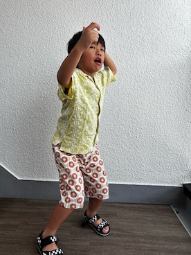 「ZARA KIDSのアイテム」を使った、P×Kさん（キッズ・121cm）の夏コーディネート
