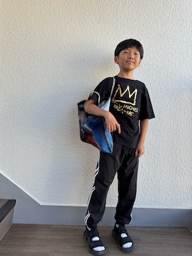 「アイテム（サンダル）」を使った、P×Kさん（キッズ・137cm）の秋コーディネート