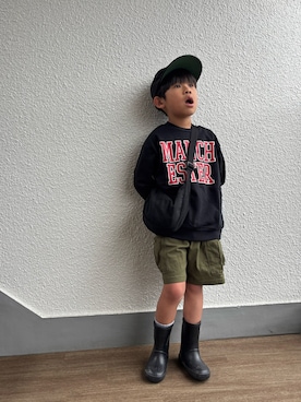 「PAIRMANON STREET（ペアマノンストリート）のアイテム」を使った、P×Kさん（キッズ・120cm）の春コーディネート