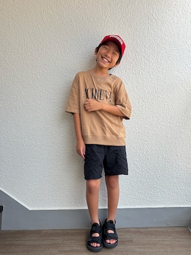 「VANS（バンズ）のアイテム」を使った、P×Kさん（キッズ・136cm）の夏コーディネート