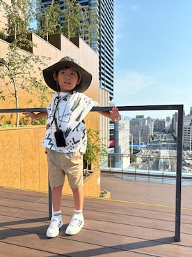 「アイテム（トップス）」を使った、P×Kさん（キッズ・110cm）の夏コーディネート