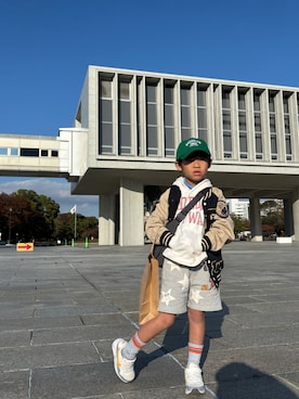 「アメカジ」｜P×Kさん（キッズ・110cm）の冬コーディネート