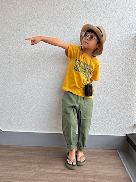 「アイテム（トップス）」を使った、P×Kさん（キッズ・110cm）の夏コーディネート