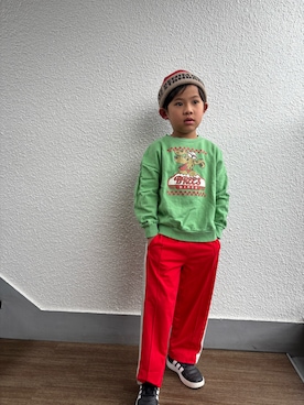 「BREEZE（ブリーズ）のアイテム」を使った、P×Kさん（キッズ・120cm）の春コーディネート