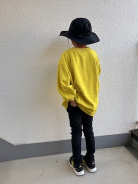 「pairmanon（ペアマノン）のアイテム（スウェット）」を使った、P×Kさん（キッズ・127cm）の秋コーディネート