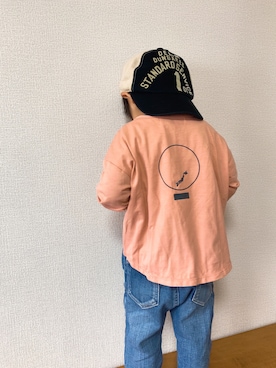 「アイテム（キャップ）」を使った、P×Kさん（キッズ・90cm）の冬コーディネート