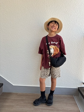 「VANS（バンズ）のアイテム」を使った、P×Kさん（キッズ・136cm）の夏コーディネート