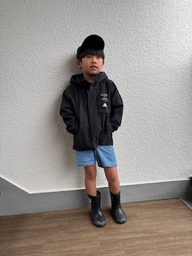 「アイテム（キャップ）」を使った、P×Kさん（キッズ・120cm）の春コーディネート