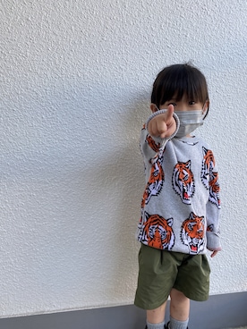 「ARCH & LINE（アーチアンドライン）のアイテム」を使った、P×Kさん（キッズ・90cm）の冬コーディネート