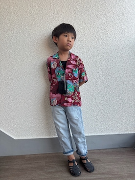 「アイテム（財布）」を使った、P×Kさん（キッズ・110cm）の夏コーディネート