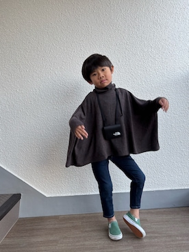 「アイテム（スリッポン）」を使った、P×Kさん（キッズ・110cm）の冬コーディネート