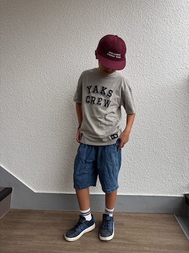 「アイテム（シューズ）」を使った、P×Kさん（キッズ・137cm）の秋コーディネート