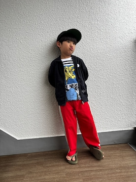 「PAIRMANON STREET（ペアマノンストリート）のアイテム」を使った、P×Kさん（キッズ・120cm）の春コーディネート