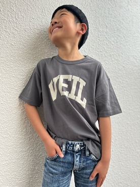 「ZERO standerd（ゼロスタンダード）のアイテム」を使った、P×Kさん（キッズ・129cm）の春コーディネート