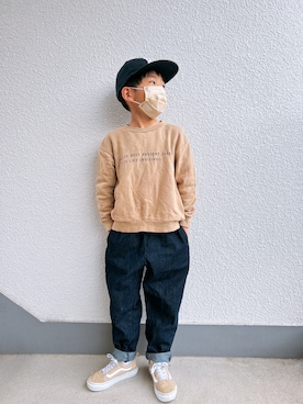 「RADCHAP（ラッドチャップ）のアイテム（帽子）」を使った、P×Kさん（キッズ・123cm）の春コーディネート