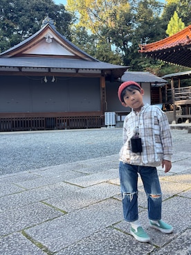 「アイテム（財布/小物）」を使った、P×Kさん（キッズ・110cm）の秋コーディネート