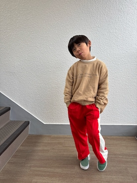 「アイテム（スリッポン）」を使った、P×Kさん（キッズ・110cm）の冬コーディネート