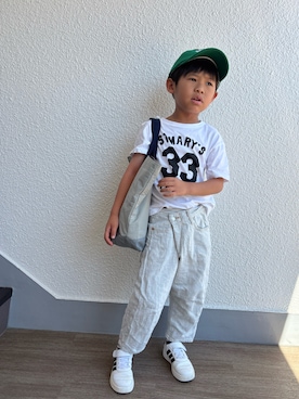 「アイテム（パンツ）」を使った、P×Kさん（キッズ・110cm）の夏コーディネート