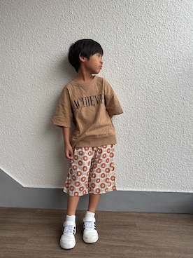 「adidas（アディダス）のアイテム」を使った、P×Kさん（キッズ・110cm）の秋コーディネート