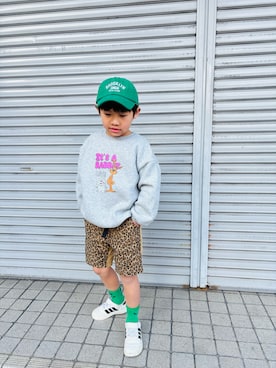 「b・ROOM（ビールーム）のアイテム」を使った、P×Kさん（キッズ・120cm）の冬コーディネート