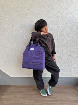 「b・ROOM（ビールーム）のアイテム」を使った、P×Kさん（キッズ・110cm）の冬コーディネート