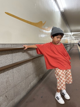 「アイテム（パンツ）」を使った、P×Kさん（キッズ・110cm）の秋コーディネート