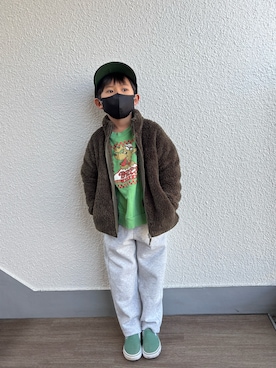 「VANS(バンズ)のアイテム」を使った、P×Kさん(キッズ・120cm)の冬コーディネート
