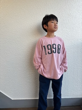 「PAIRMANON STREET（ペアマノンストリート）のアイテム」を使った、P×Kさん（キッズ・140cm）の春コーディネート