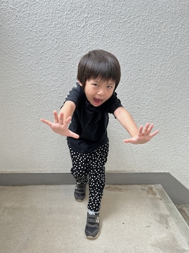 「FOV（フォブ）のアイテム」を使った、P×Kさん（キッズ・100cm）の秋コーディネート