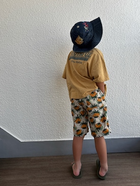 「CIAOPANIC TYPY（チャオパニックティピー）のアイテム（パンツ）」を使った、P×Kさん（キッズ・120cm）の夏コーディネート