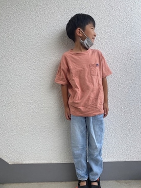 「＆yam（アンドヤム）のアイテム（トップス）」を使った、P×Kさん（キッズ・120cm）の夏コーディネート