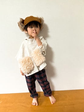 「DILASH（ディラッシュ）のアイテム」を使った、P×Kさん（キッズ・90cm）の冬コーディネート