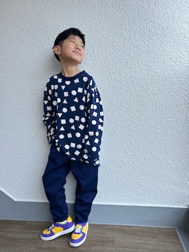 「カラースニーカー」｜P×Kさん（キッズ・128cm）の春コーディネート